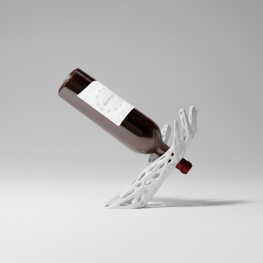 AERO – Skulpturaler Weinflaschenhalter