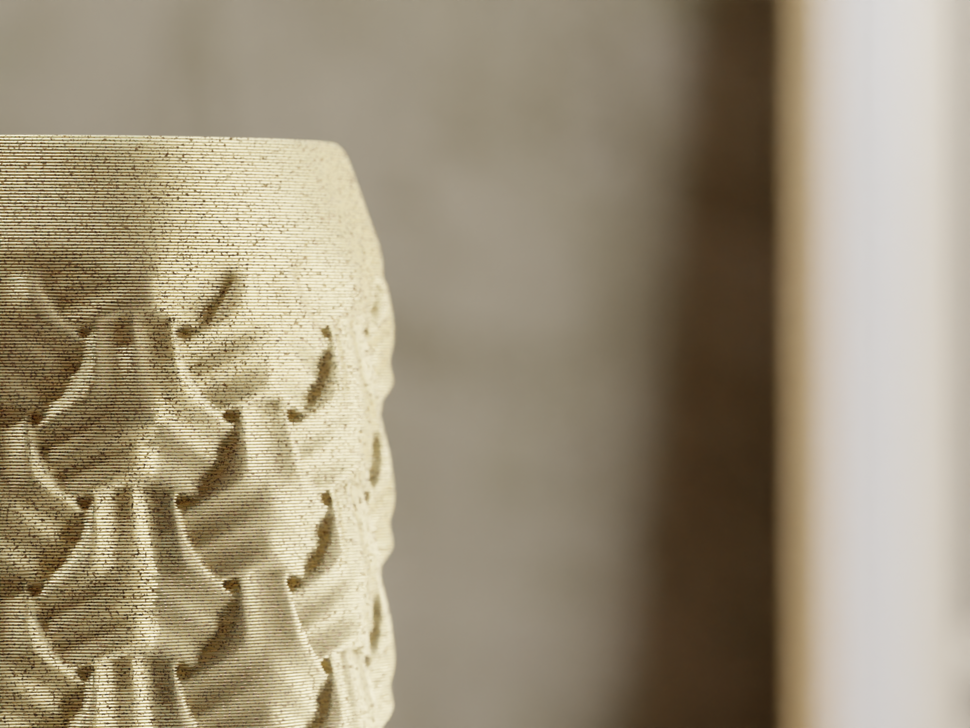 MIRA – Designer Vase mit Reliefstruktur