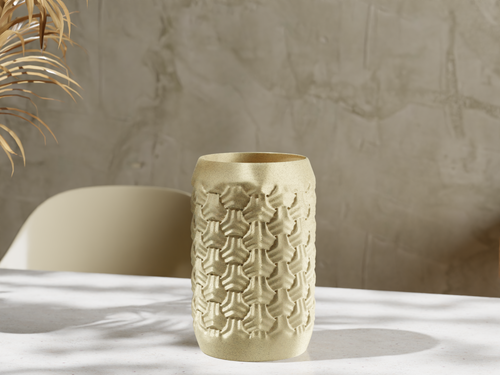 MIRA – Designer Vase mit Reliefstruktur