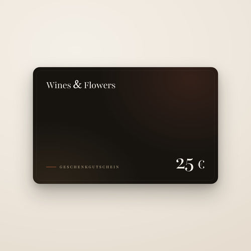 Geschenkgutschein von Wines & Flowers über 25 €